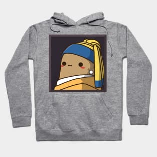 Cute Potato With A Pearl Earring Hoodie